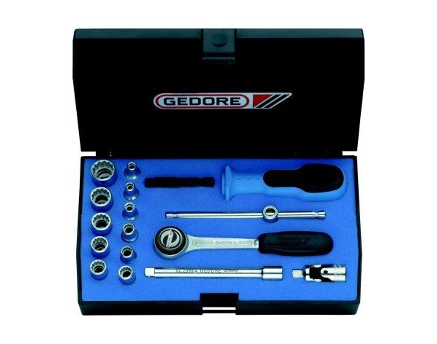 Zwölfkant-Steckschlüssel-Garnitur 1/4", 16-teilig