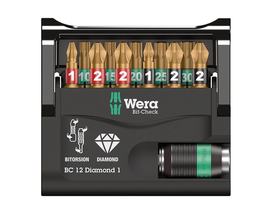 Bit-Sortiment Bit-Check 12 Diamond 1, 12-teilig