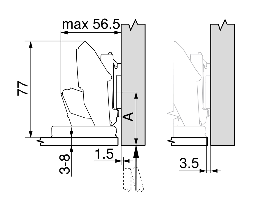 Cerniera CRISTALLO CLIP top