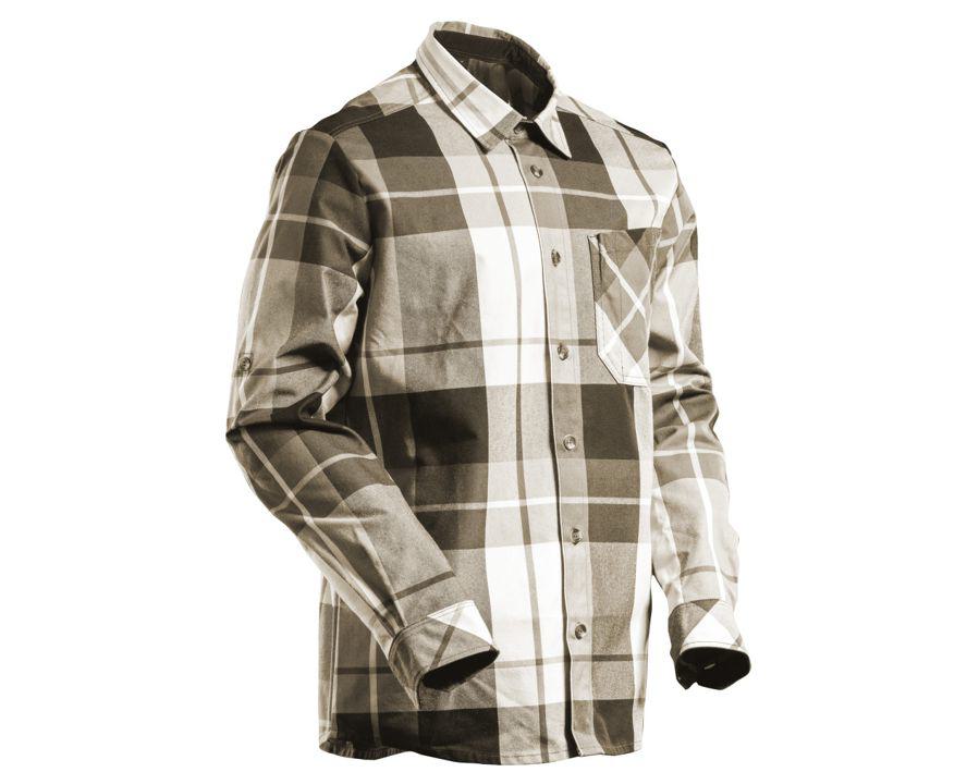 Camicia CUSTOMIZED a quadri sabbia scuro