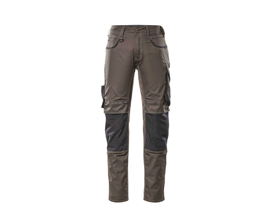 Pantaloni con tasche porta-ginocchiere UNIQUE antracite scuro/nero
