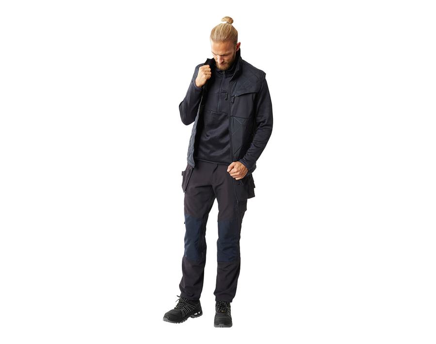 Maglione in pile con mezza cerniera ACCELERATE blu navy scuro
