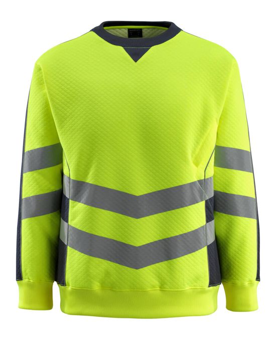 Felpa SAFE SUPREME hi-vis giallo/blu navy scuro