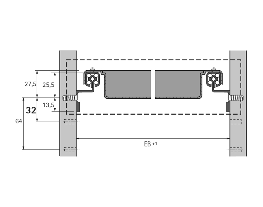 Guida Quadro 12 per container Systema Top 2000
