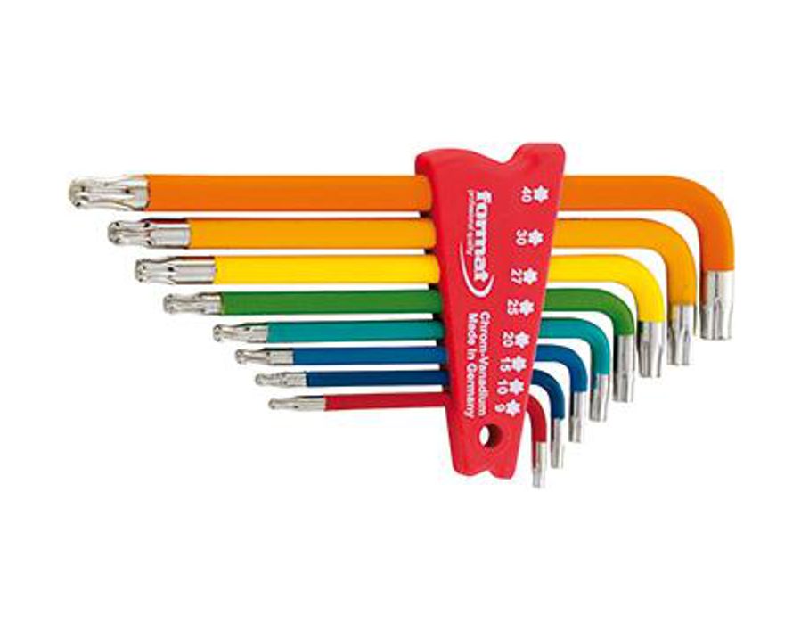 Winkelschraubendreher-Satz für TORX®, mit Kugelkopf, easy colour