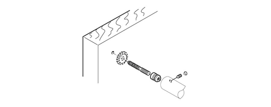 Fissaggio singolo per legno