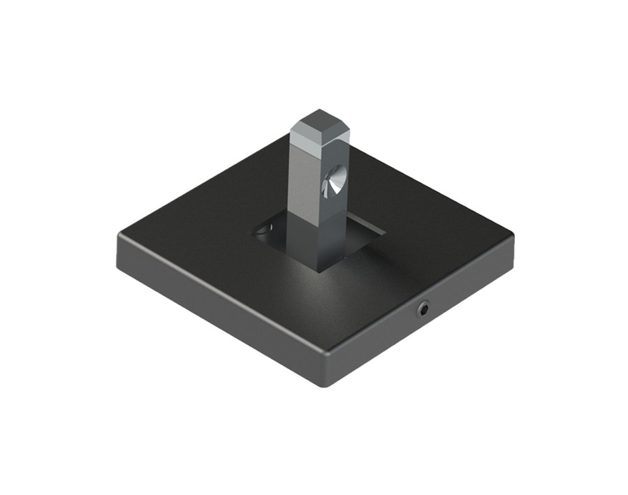 Cadro Fissaggio a parete / pavimento 55 x 55 mm effetto acciaio inox