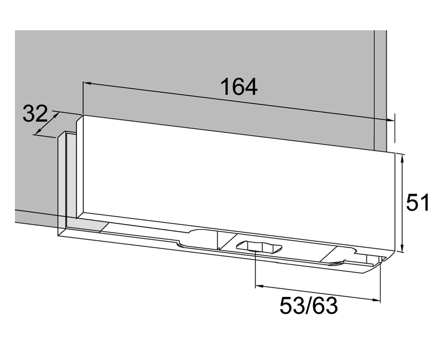 Cerniera (angolare) inferiore PT 10 Universal