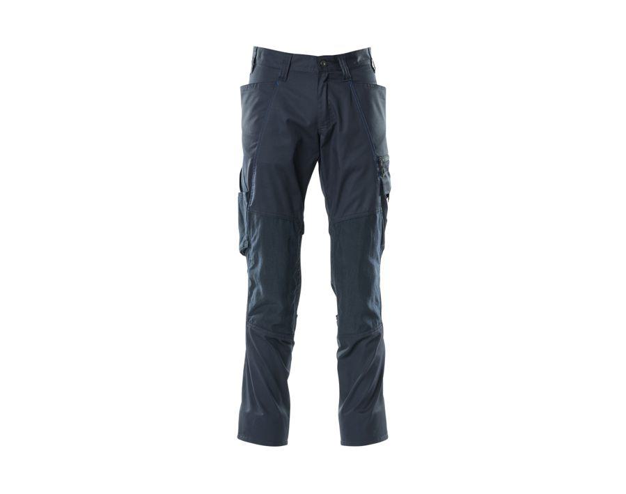 Pantaloni con tasche porta-ginocchiere ACCELERATE blu navy scuro