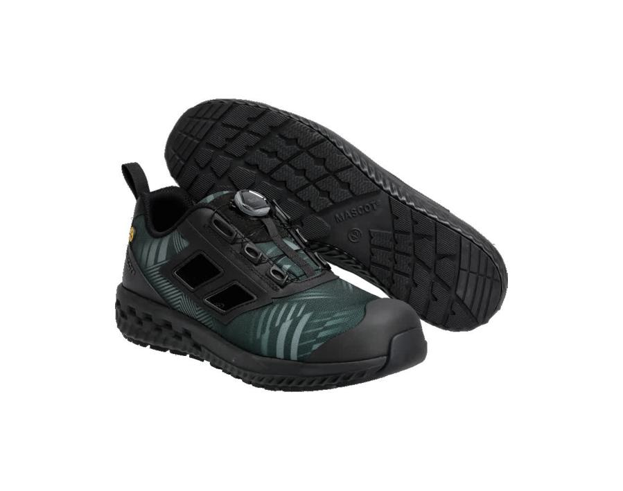 Sandali antinfortunistiche FOOTWEAR CUSTOMIZED verde foresta/nero