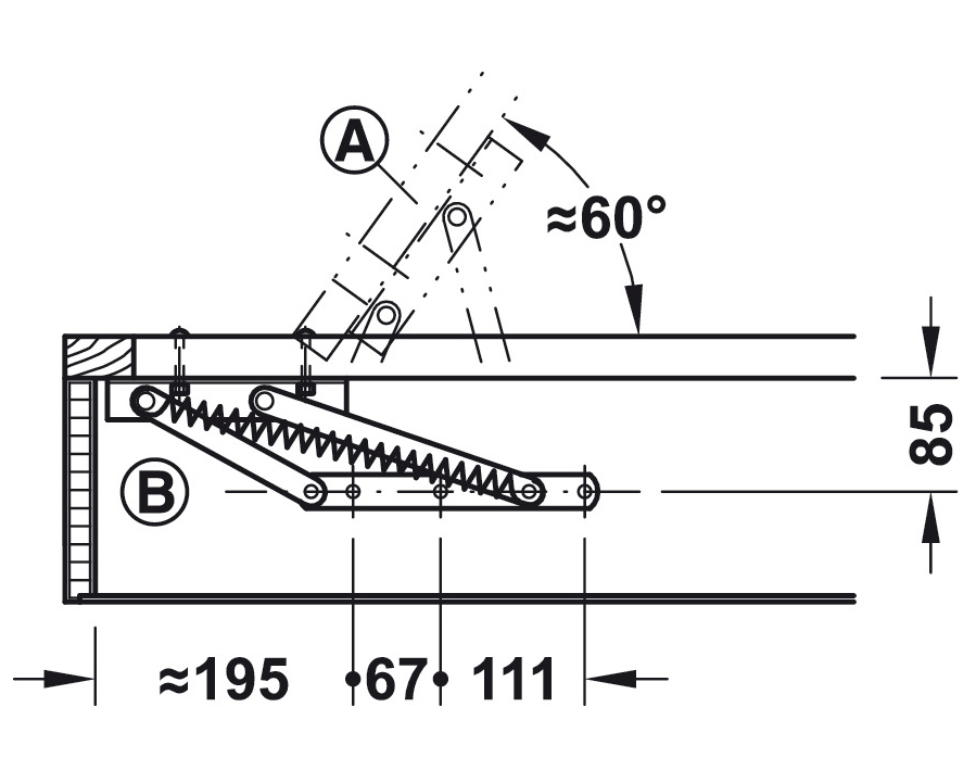 Giunto apriti senza molla