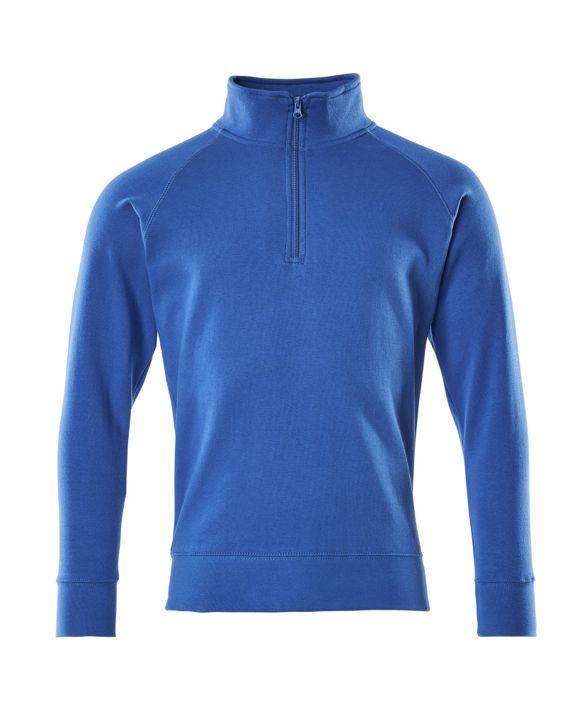 Felpa con mezza cerniera CROSSOVER azzurro