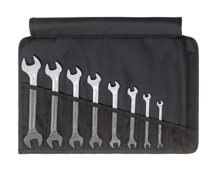 Doppelmaulschlüssel-Satz, in Rolltasche