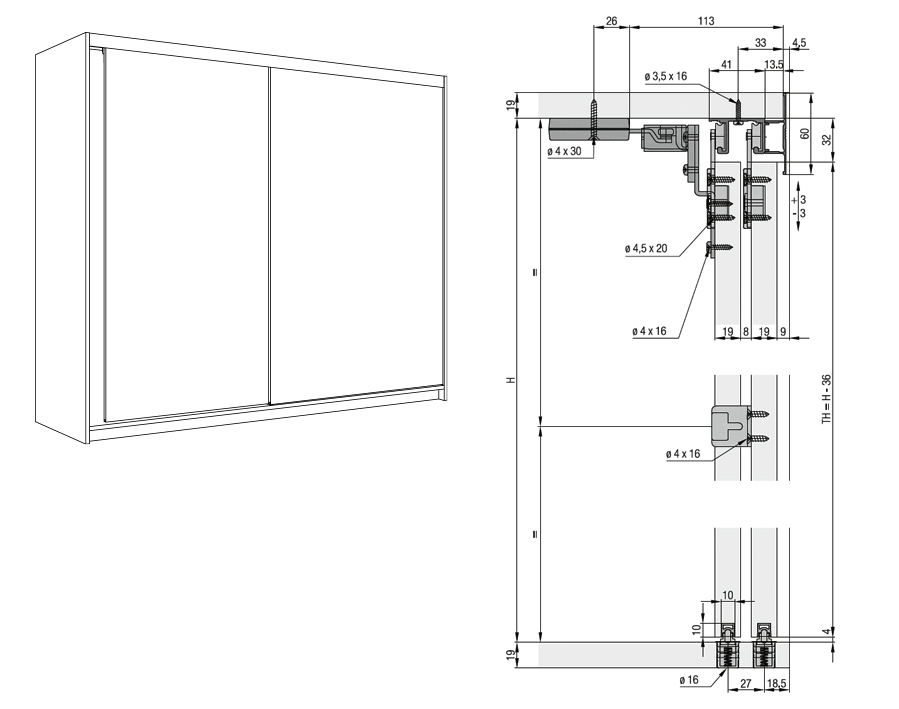 Hawa Combino 20/35 H Inslide (IS) 