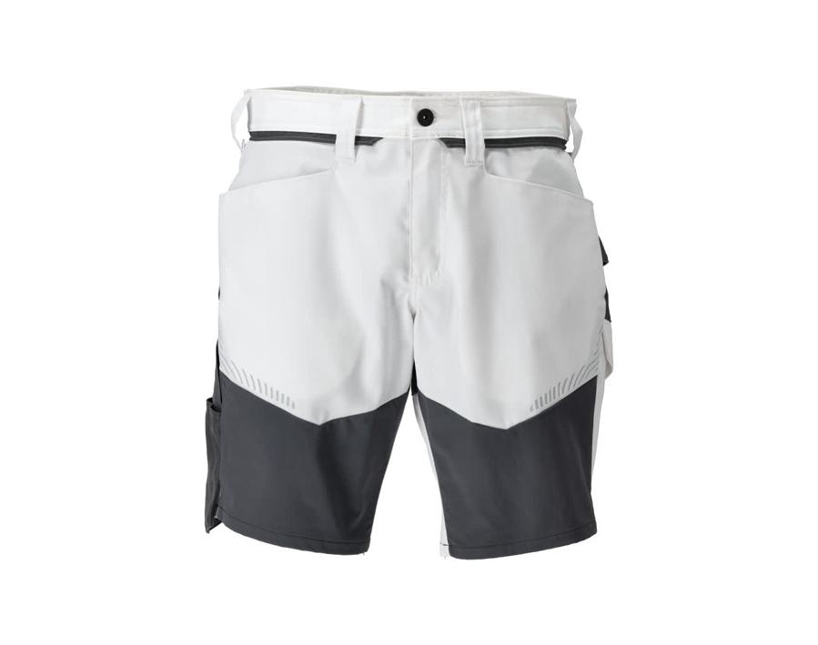 Pantalone corto CUSTOMIZED bianco/grigio pietra