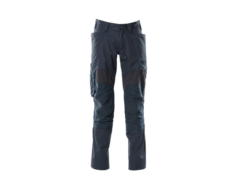 Pantaloni con tasche porta-ginocchiere ACCELERATE blu navy scuro