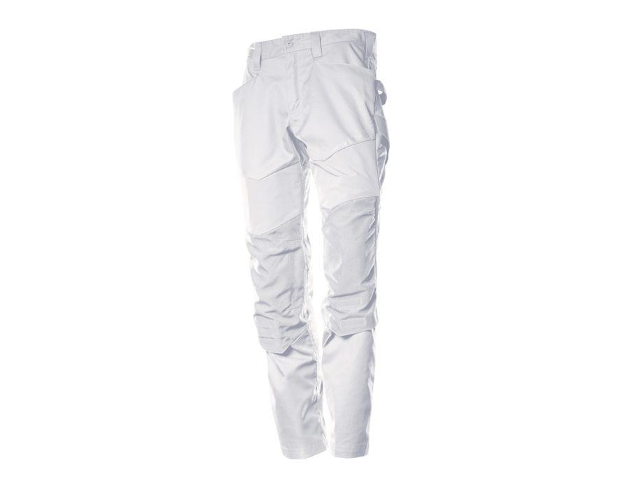 Pantaloni con tasche porta-ginocchiere CUSTOMIZED bianco