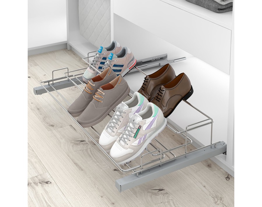 Rastrelliera estraibile regolabile in larghezza