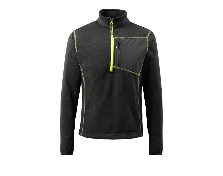 Maglione con mezza cerniera HARDWEAR nero