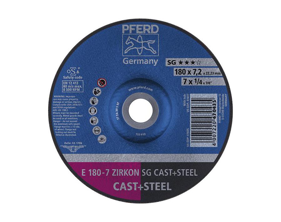 Schruppscheibe für die Stahl- und Gussbearbeitung