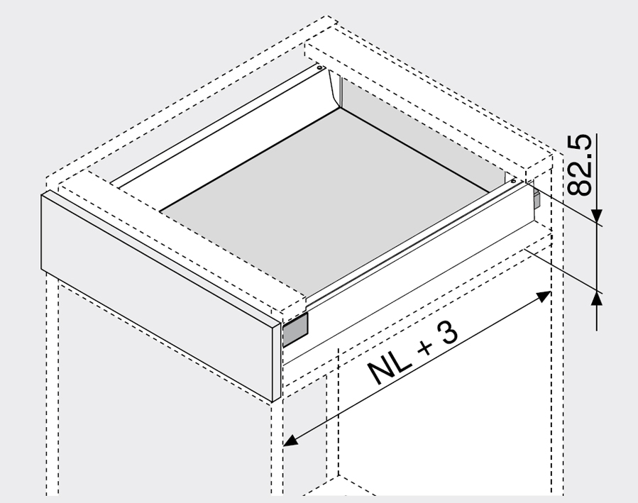 TANDEMBOX antaro bianco seta - altezza N 