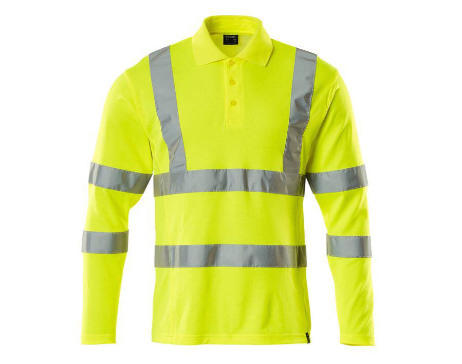 Polo, a maniche lunghe SAFE CLASSIC hi-vis giallo