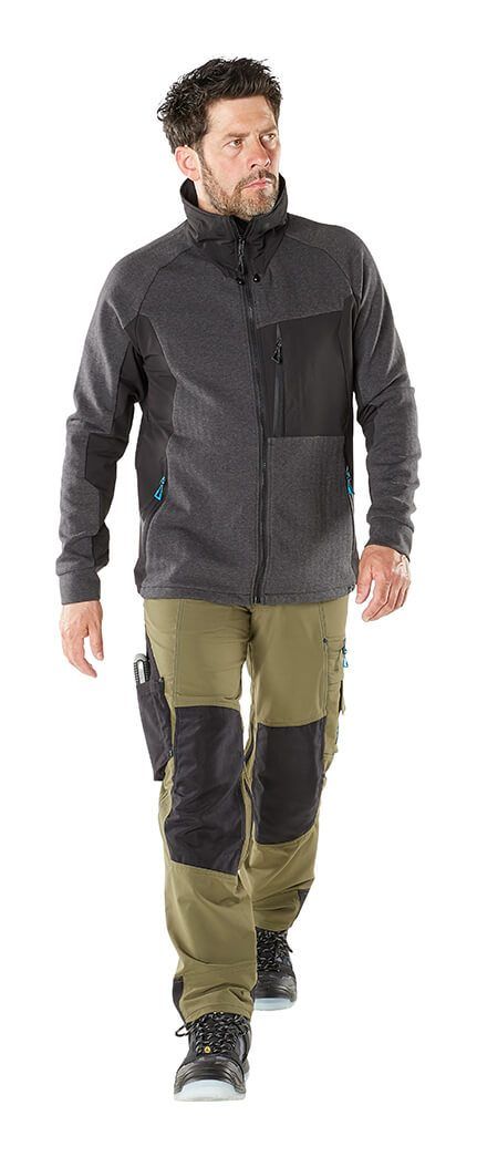 Pantaloni con tasche porta-ginocchiere ADVANCED blu navy scuro