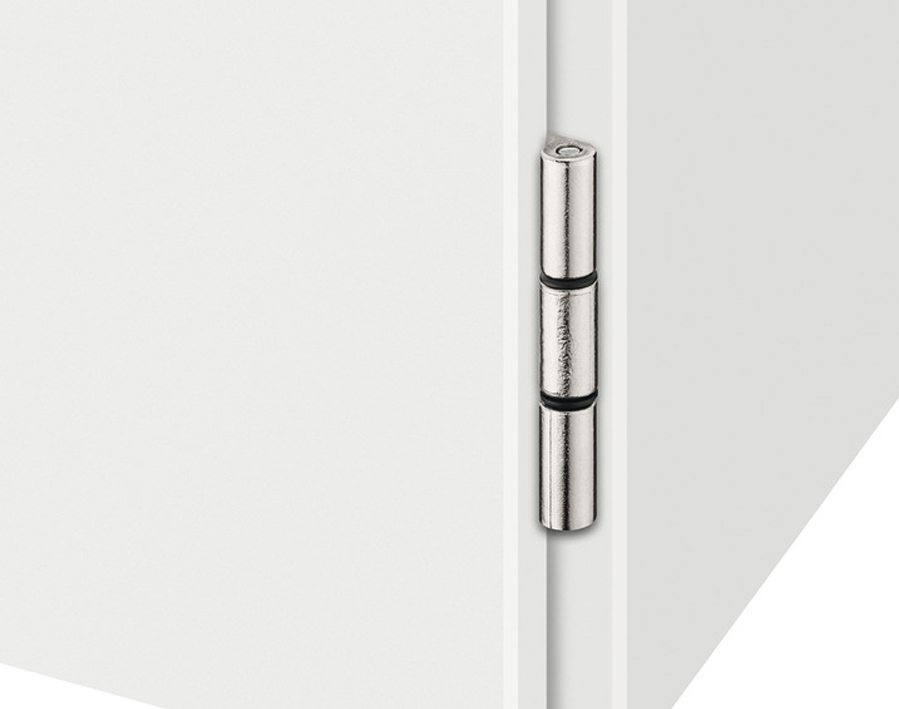 Cerniera per ante a battuta angolare/centrale 