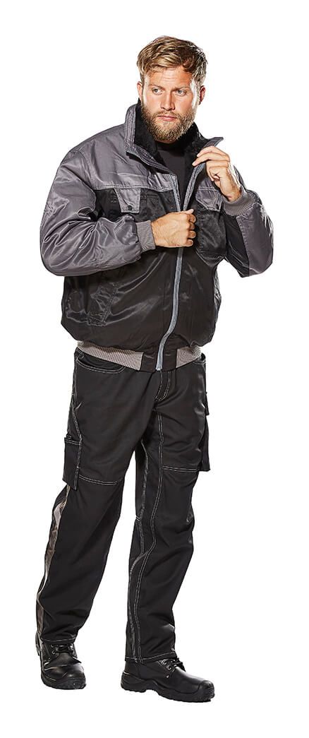 Pantaloni con tasche sulle cosce UNIQUE antracite/nero