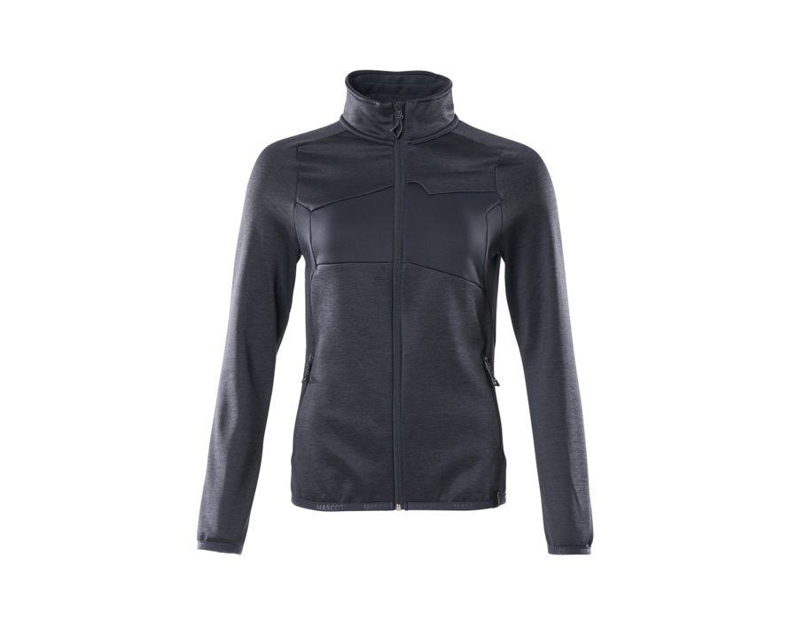 Maglione in pile con chiusura lampo ACCELERATE blu navy scuro