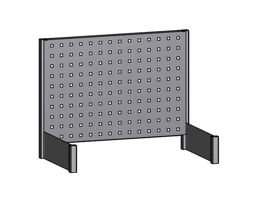 Modulo terminale con un pannello forato