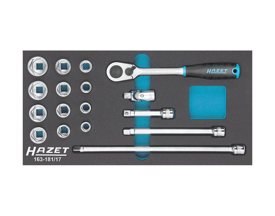 Werkzeugmodul Steckschlüssel 3/8", 17-teilig, Modul 1/3