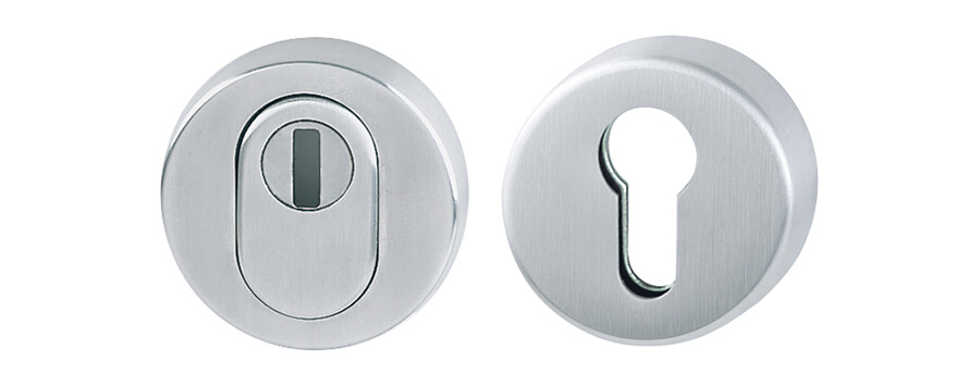 Coppia bocchette di sicurezza per porte d'ingresso 42NSB-ZA/42HS 