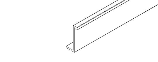 Profilo di giunzione a soffitto per binario Hawa Puro 100-150