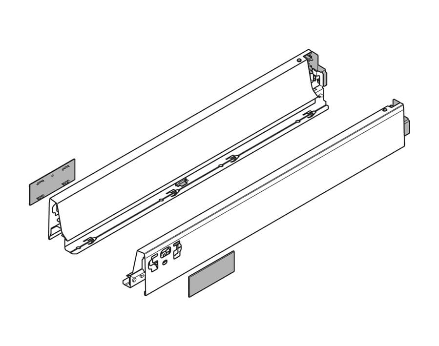 Spondine N sinistra/destra e placchette di copertura TANDEMBOX antaro