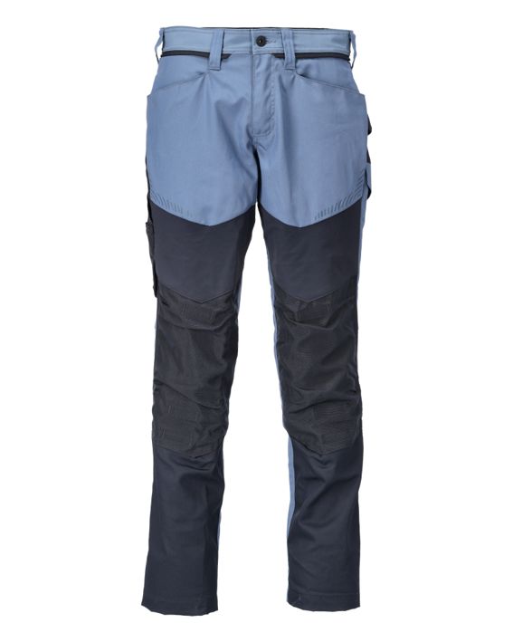 Pantaloni con tasche porta-ginocchiere CUSTOMIZED blu grigio/blu navy scuro