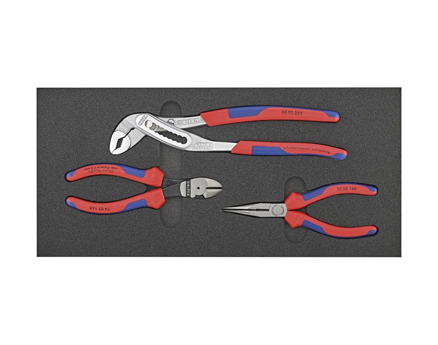 Werkzeugmodul Zangen, 3-teilig, Modul 1/3