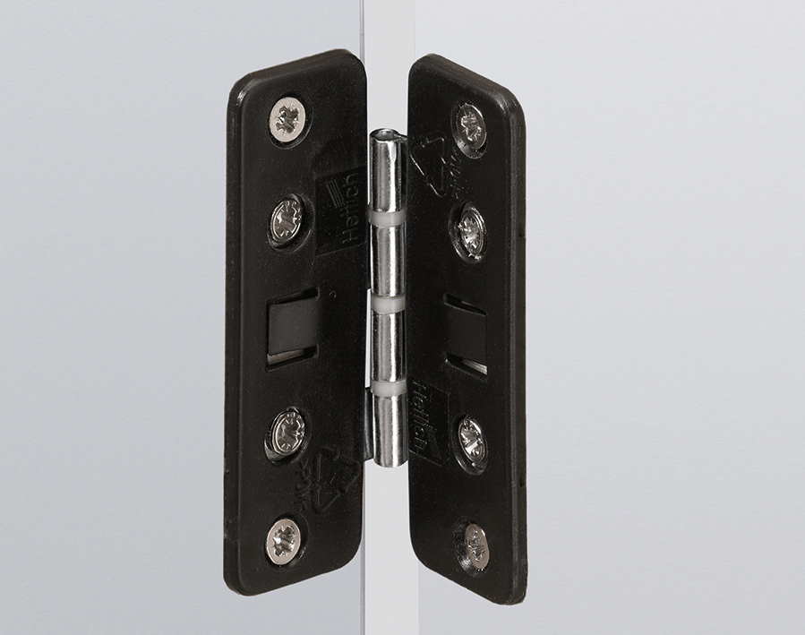 Cerniera centrale da montare a scatto per ante a libro