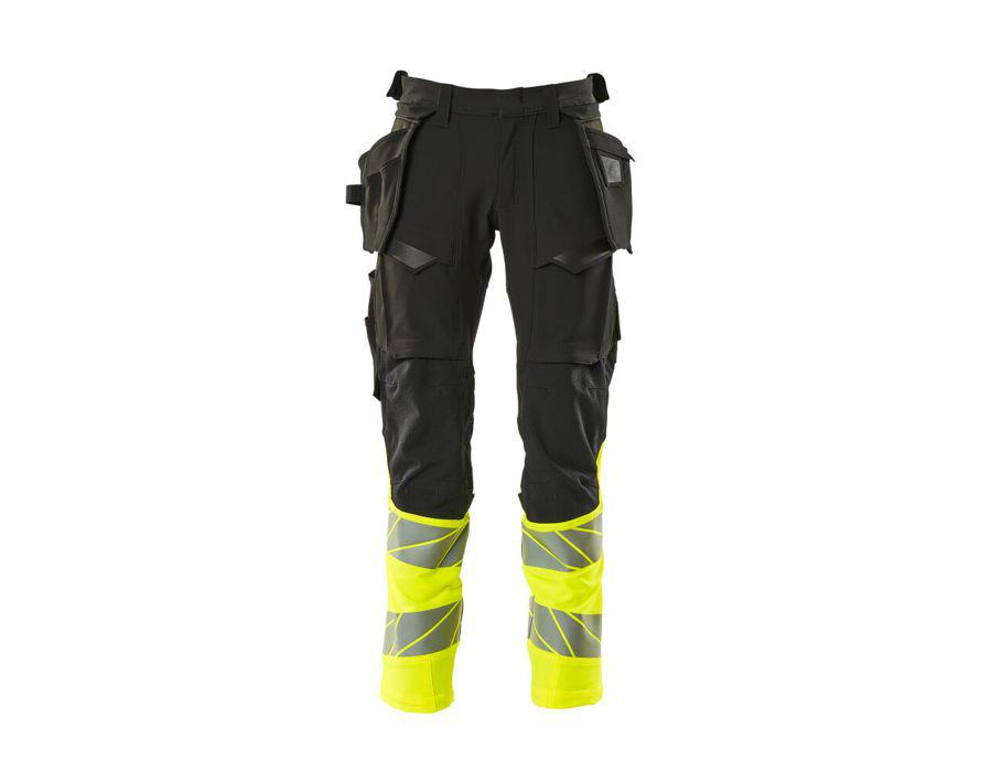 Pantaloni con tasche esterne ACCELERATE SAFE nero/hi-vis giallo