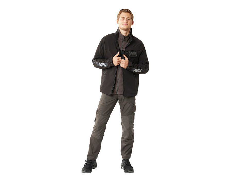 Pantaloni con tasche porta-ginocchiere ACCELERATE antracite scuro