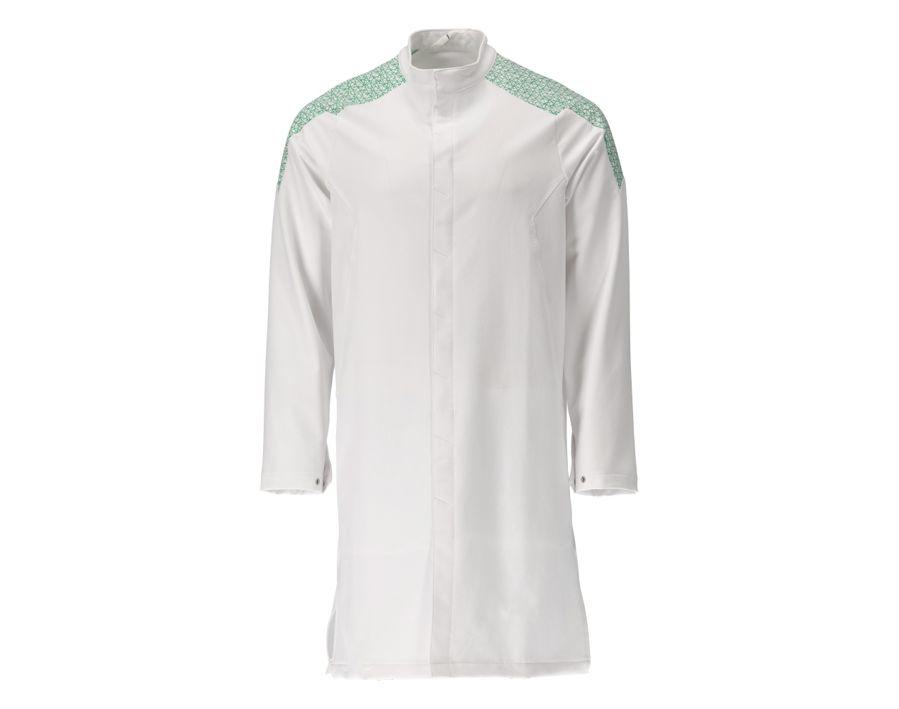 Camice lungo FOOD & CARE bianco/verde prato