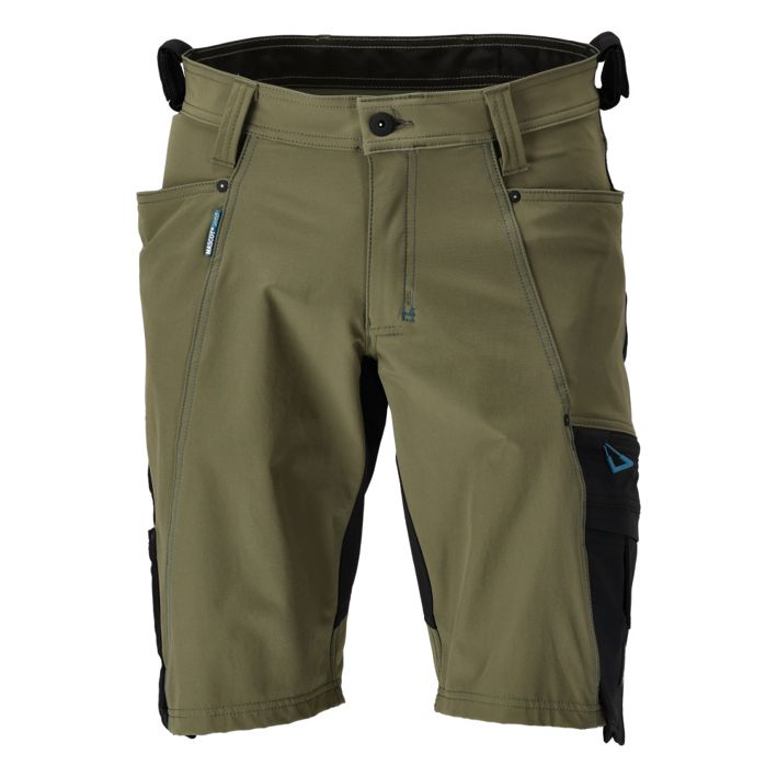 Pantalone corto ADVANCED verde muschio/nero