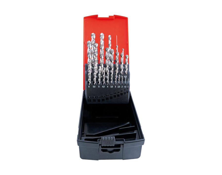 Spiralbohrer-Satz mit zyl. Schaft