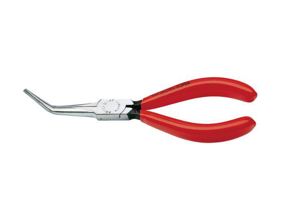 Greifzange (Nadelzange), 45° gewinkelte Backen