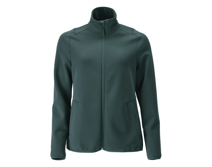 Maglione in pile con chiusura lampo CUSTOMIZED verde foresta