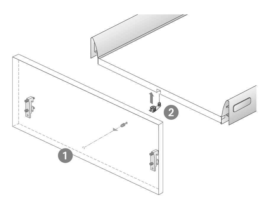 Kit stabilizzatore per frontale VB 36 con perno a sfera per sistema di spondine InnoTech 