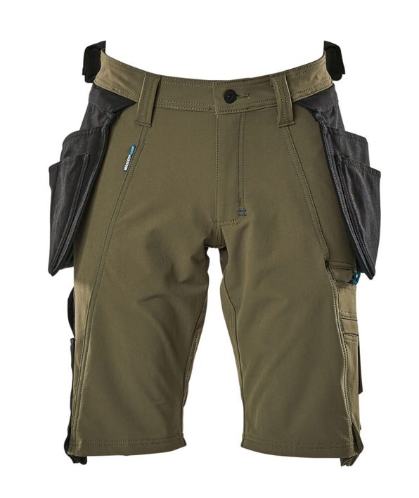 Pantalone corto con tasche esterne ADVANCED verde muschio