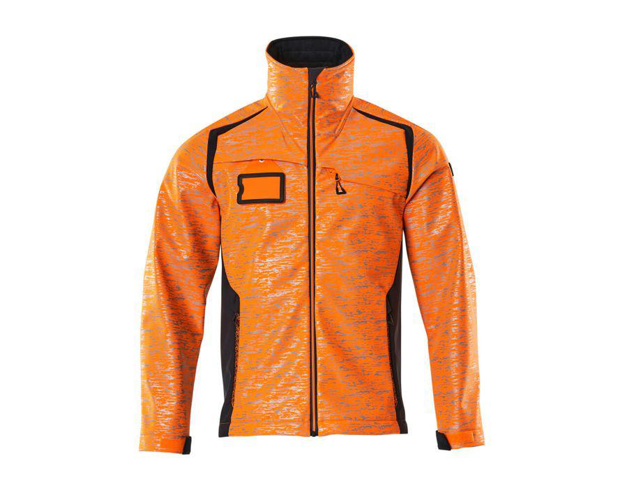 Giacca Softshell ACCELERATE SAFE hi-vis arancio/blu navy scuro