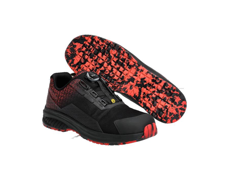 Scarpe antinfortunistiche FOOTWEAR ACCELERATE nero/rosso