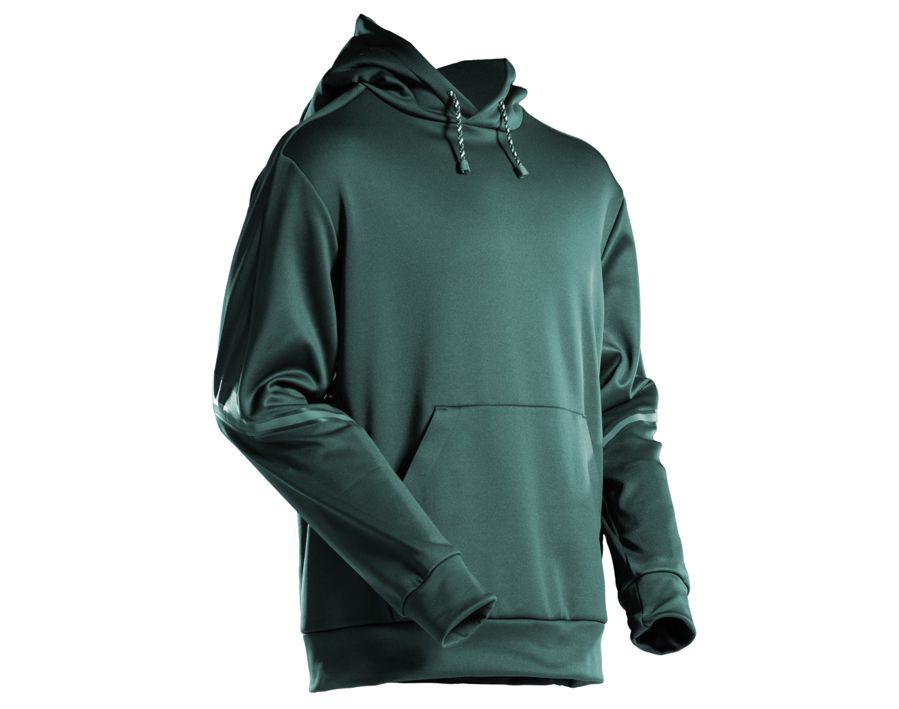 Felpa con cappuccio in pile CUSTOMIZED verde foresta